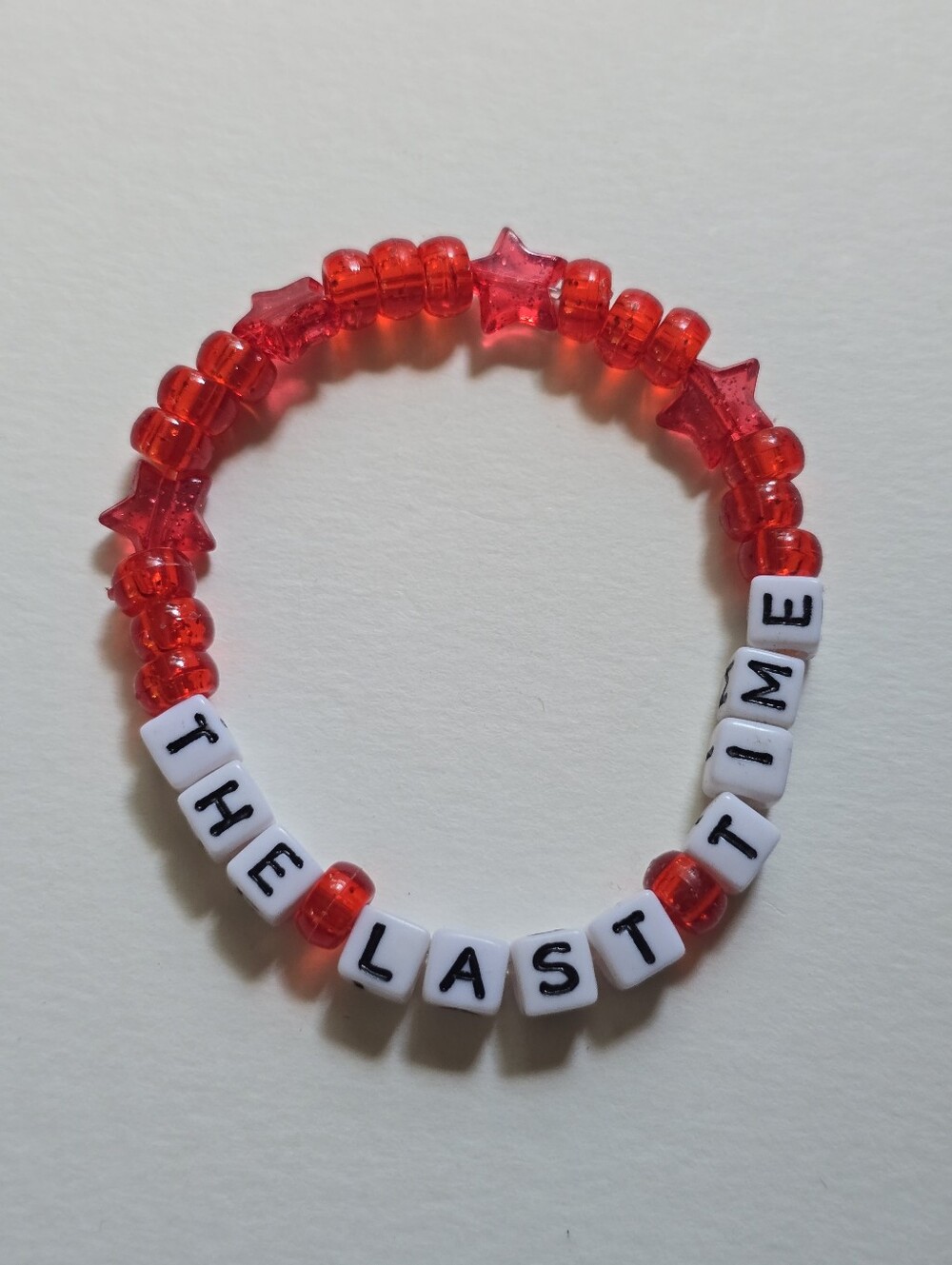 'THE LAST TIME' Letter Bracelet